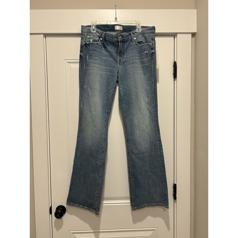 New 7 for All Mankind Bootcut Beauty Denim Jeans Fig Size 32 $228 Designer City